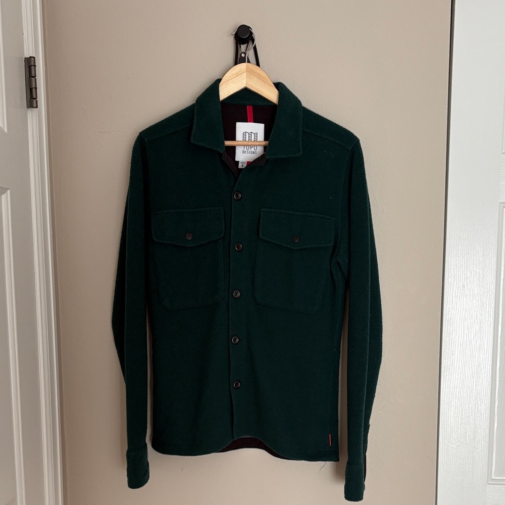 Topo Designs wool blend shirt jacket